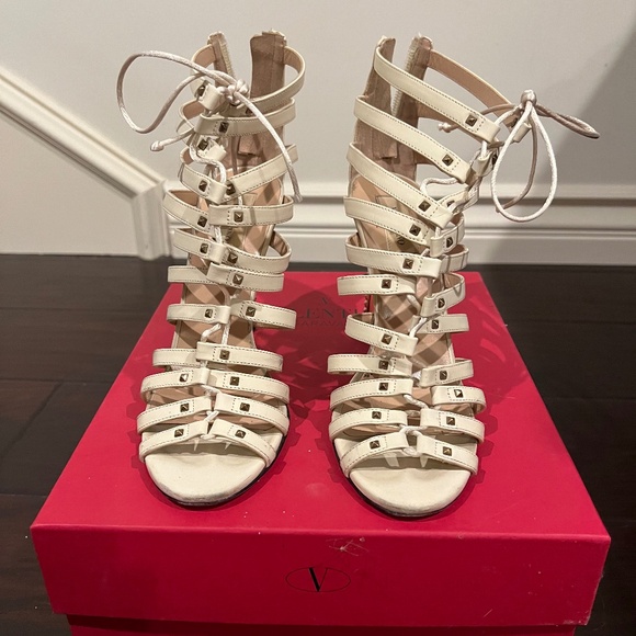 Valentino Leather Gladiator Sandals (EU38) - Picture 1 of 5
